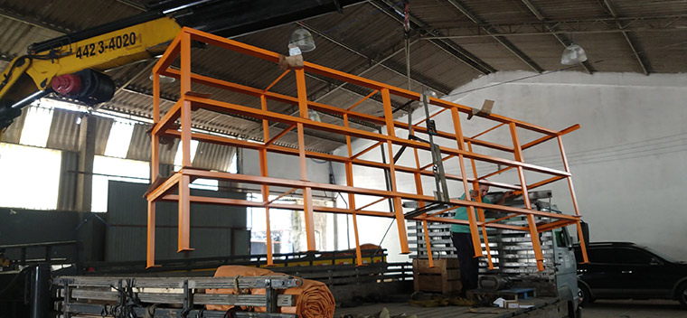 estrutura em fibra de vidro - PRFV